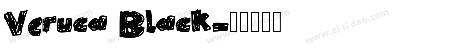 Veruca Black字体转换